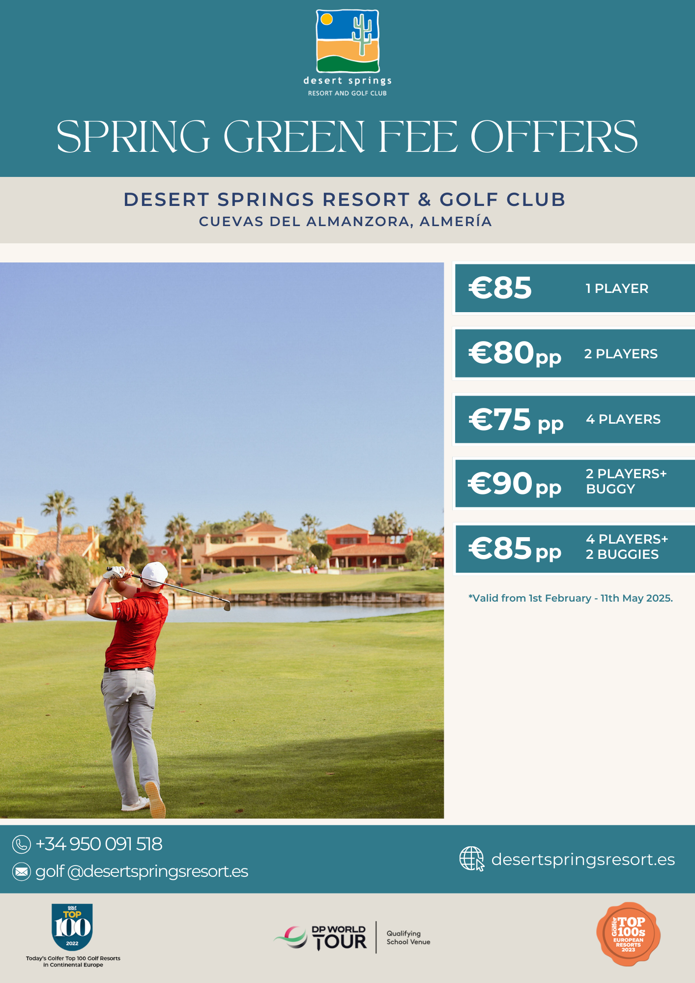 Desert Springs Green Fee Offer 2025