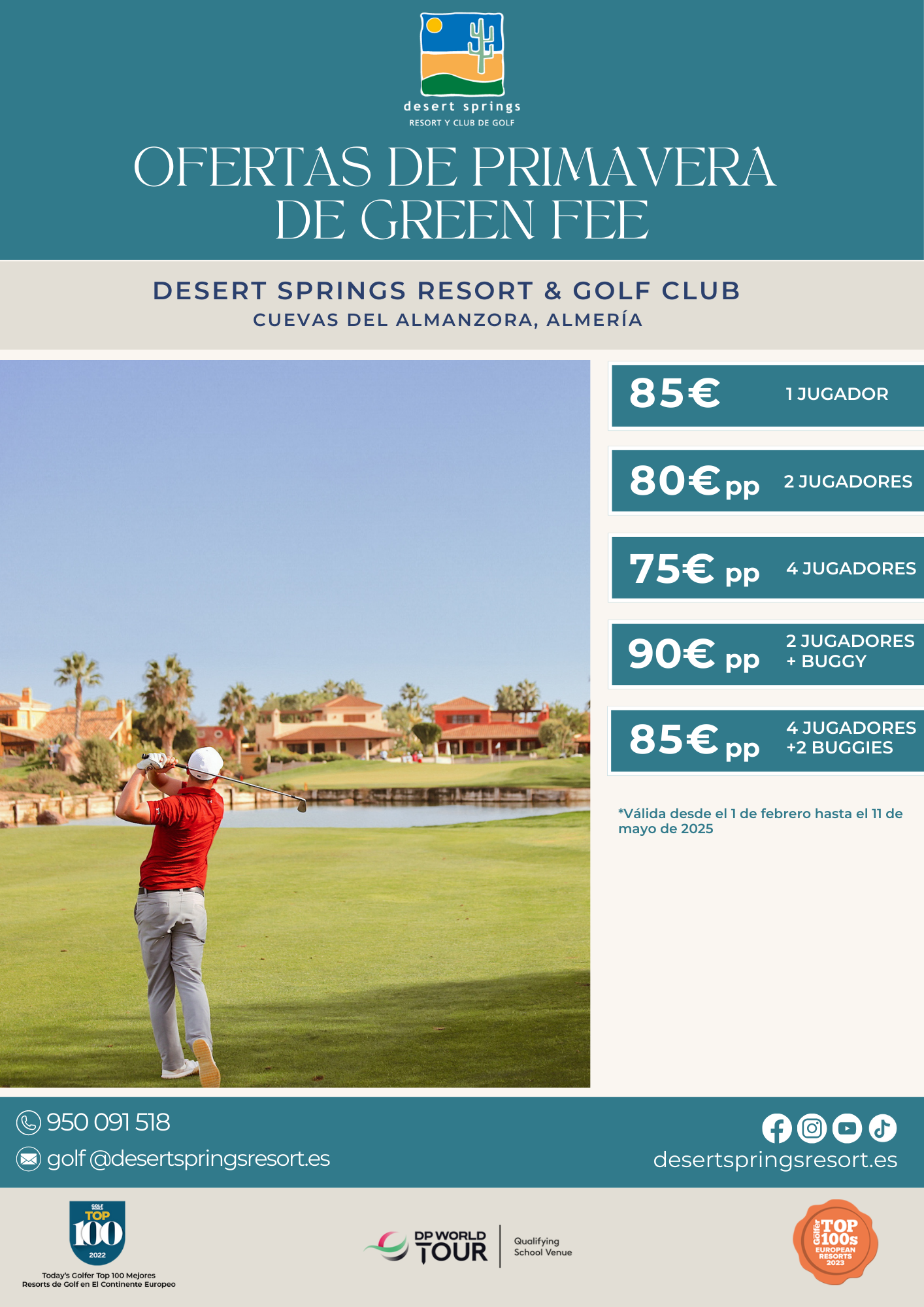 Desert springs ofertas de green fee 2025